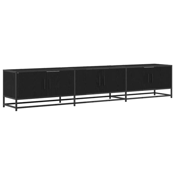 TV-Möbel Set, Schwarz Eichen-Optik, 210 cm