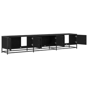 TV-Möbel Set, Schwarz Eichen-Optik, 210 cm