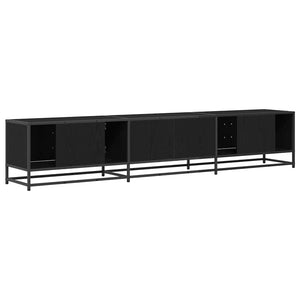 TV-Möbel Set, Schwarz Eichen-Optik, 210 cm