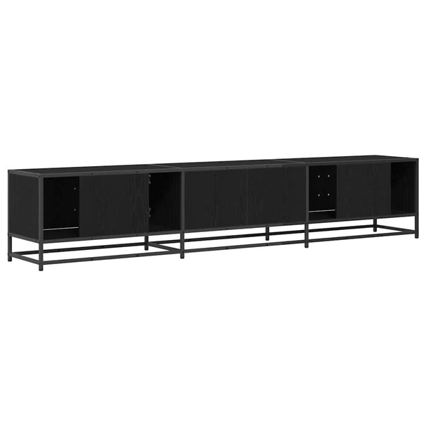 TV-Möbel Set, Schwarz Eichen-Optik, 210 cm