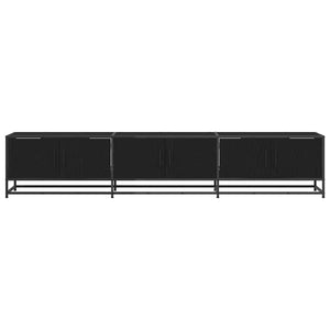 TV-Möbel Set, Schwarz Eichen-Optik, 210 cm