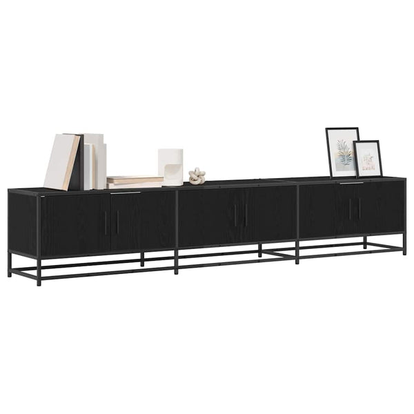 TV-Möbel Set, Schwarz Eichen-Optik, 210 cm
