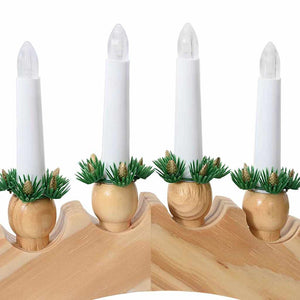LED Weihnachtskerzenbogen Braun