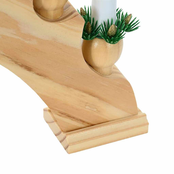 LED Weihnachtskerzenbogen Braun
