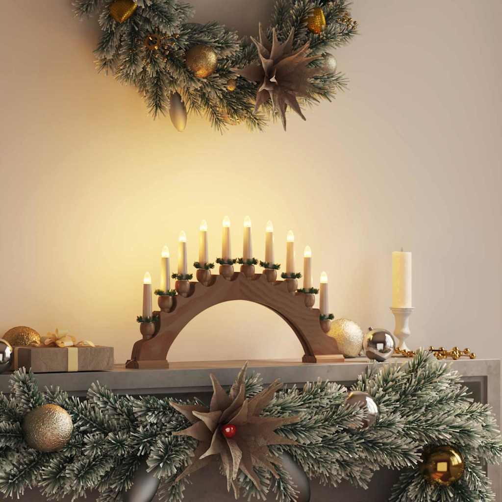 LED Weihnachtskerzenbogen Braun