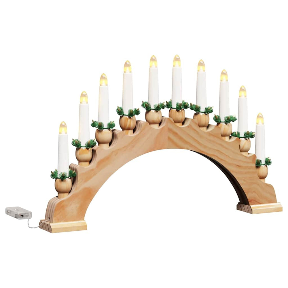 LED Weihnachtskerzenbogen Braun