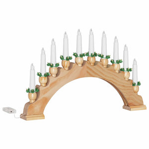 LED Weihnachtskerzenbogen Braun