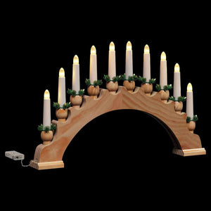 LED Weihnachtskerzenbogen Braun
