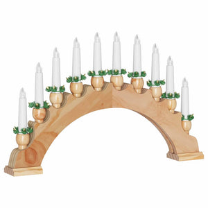 LED Weihnachtskerzenbogen Braun
