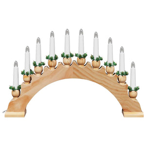 LED Weihnachtskerzenbogen Braun