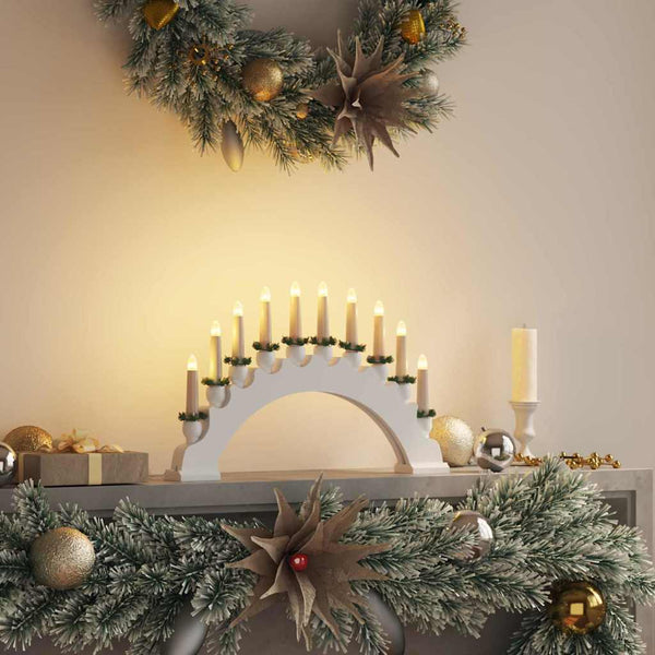 Weihnachtskerzenbogen mit 10 LED Kerzen
