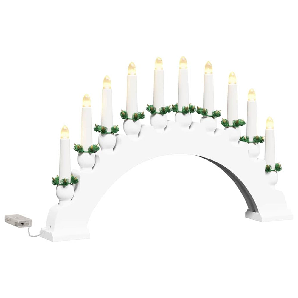 Weihnachtskerzenbogen mit 10 LED Kerzen