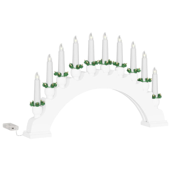 Weihnachtskerzenbogen mit 10 LED Kerzen