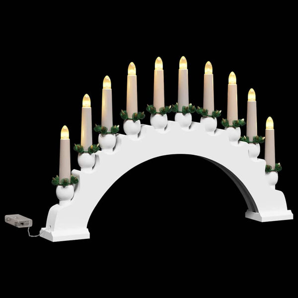 Weihnachtskerzenbogen mit 10 LED Kerzen