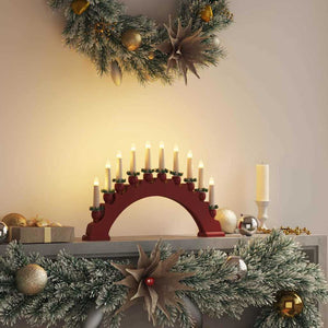 LED Weihnachtskerzenbogen Rot