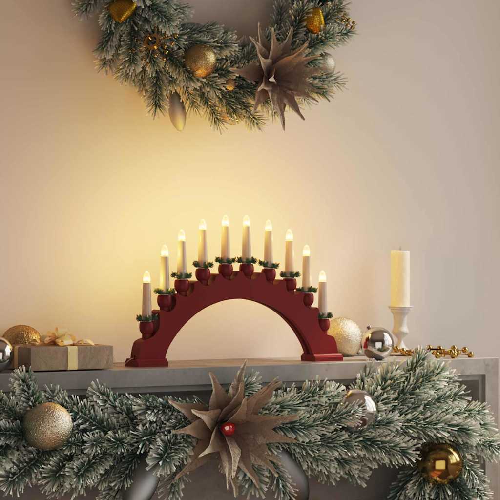 LED Weihnachtskerzenbogen Rot