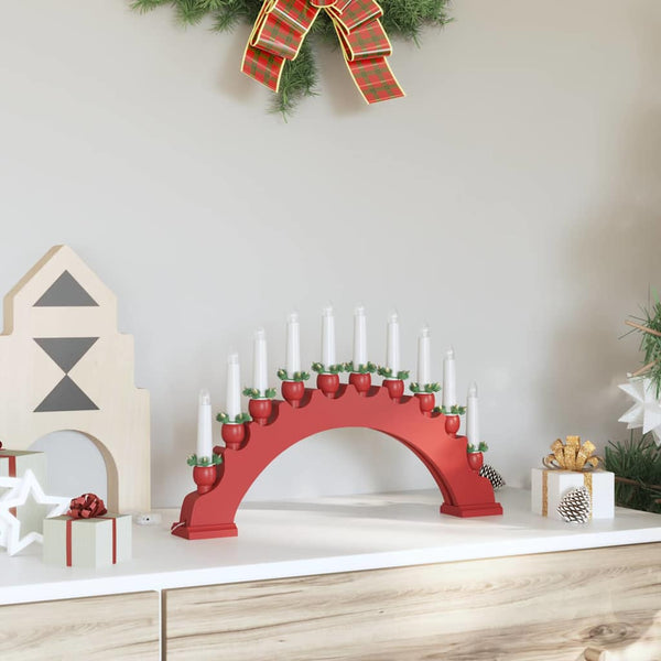 LED Weihnachtskerzenbogen Rot