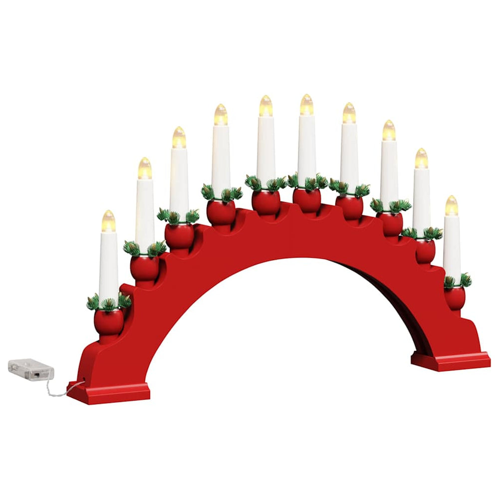 LED Weihnachtskerzenbogen Rot