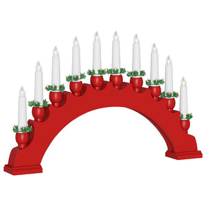 LED Weihnachtskerzenbogen Rot