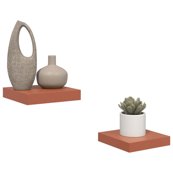 Wandregal Rot 2er Set