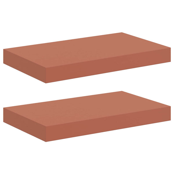 vidaXL Étagère murale 2 pcs Rouge 40 x 23,5 x 4 cm Bois d'ingénierie
