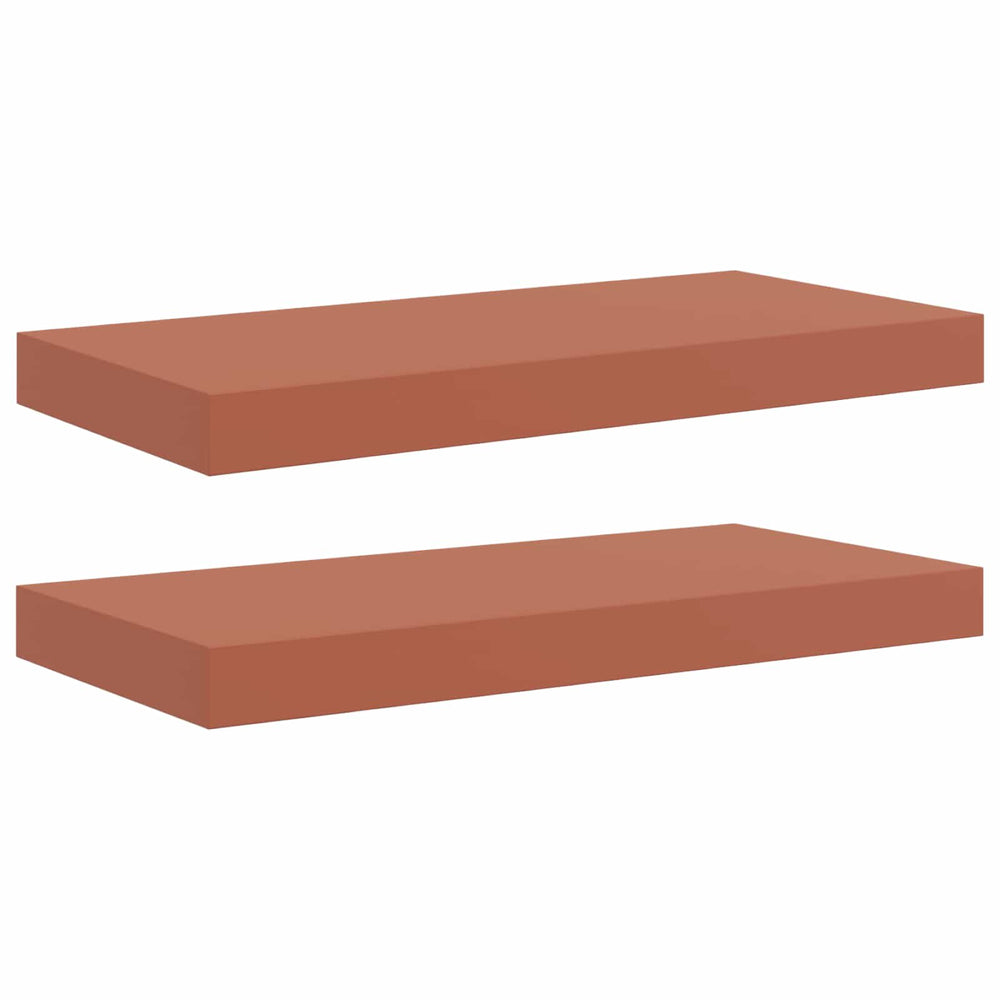 Wandregal Rot 2er Set 50x23 cm