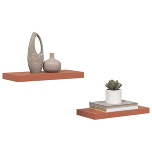 Wandregal Rot 2er Set 50x23 cm