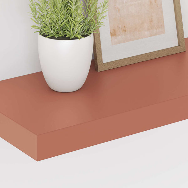 Wandregal Rot 4er-Set 50x23 cm