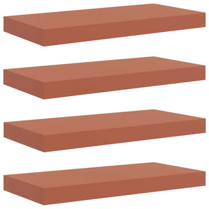 Wandregal Rot 4er-Set 50x23 cm