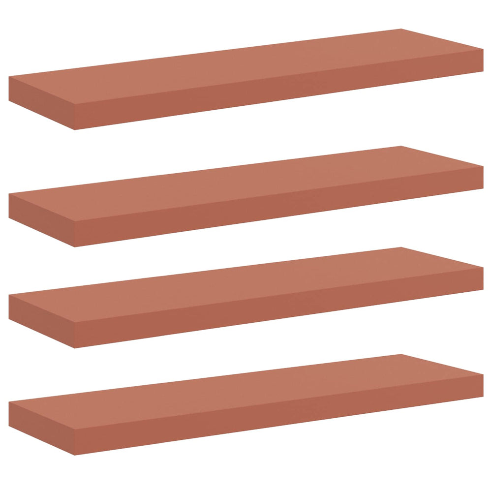 Wandregal Rot 4er Set 80cm