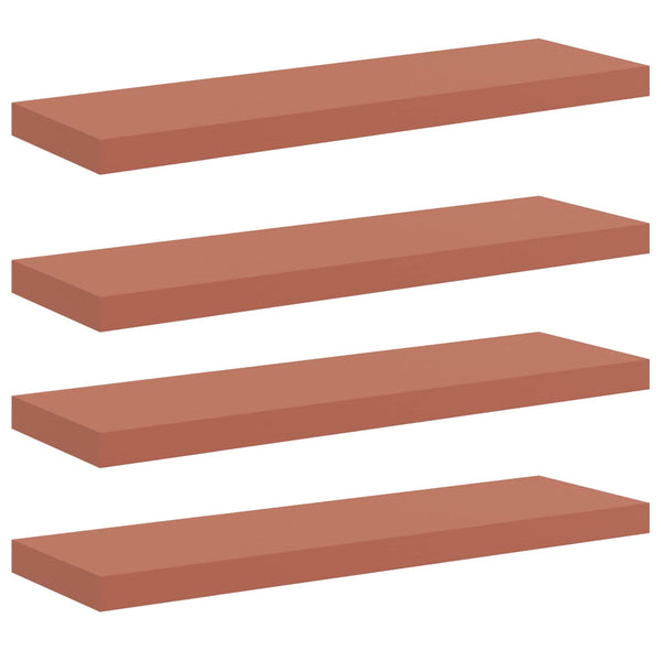 Wandregal Rot 4er Set 80cm