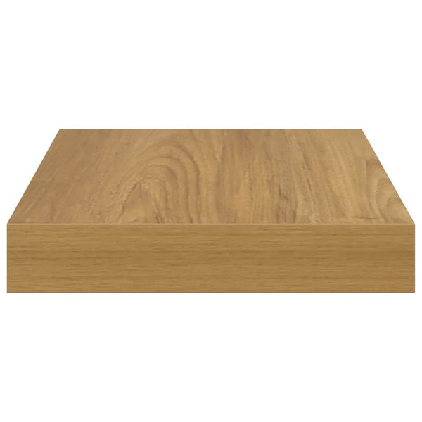 Wandregal 4er Set Braun Holz
