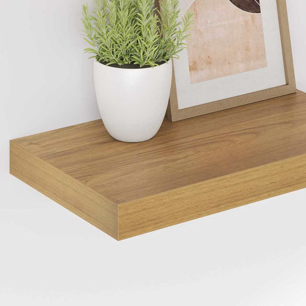 Wandregal Braun 4er Set 40x23,5 cm