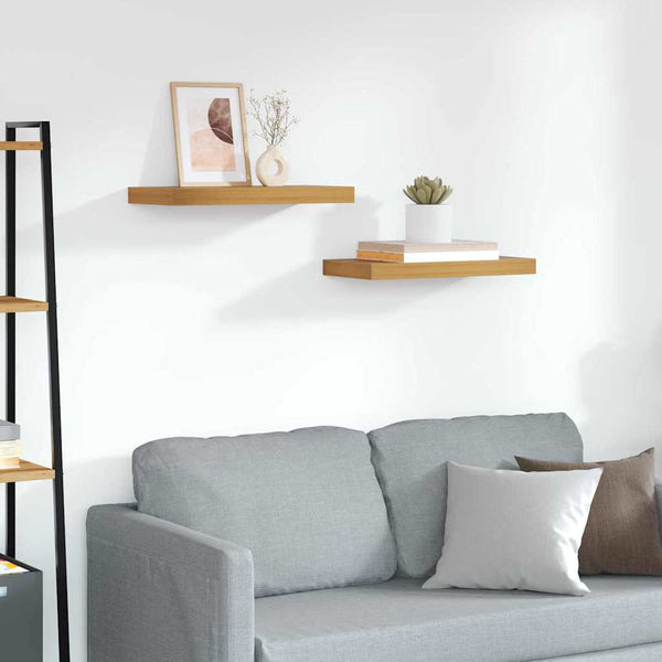 Wandregal Braun 2er Set 50x23x4 cm