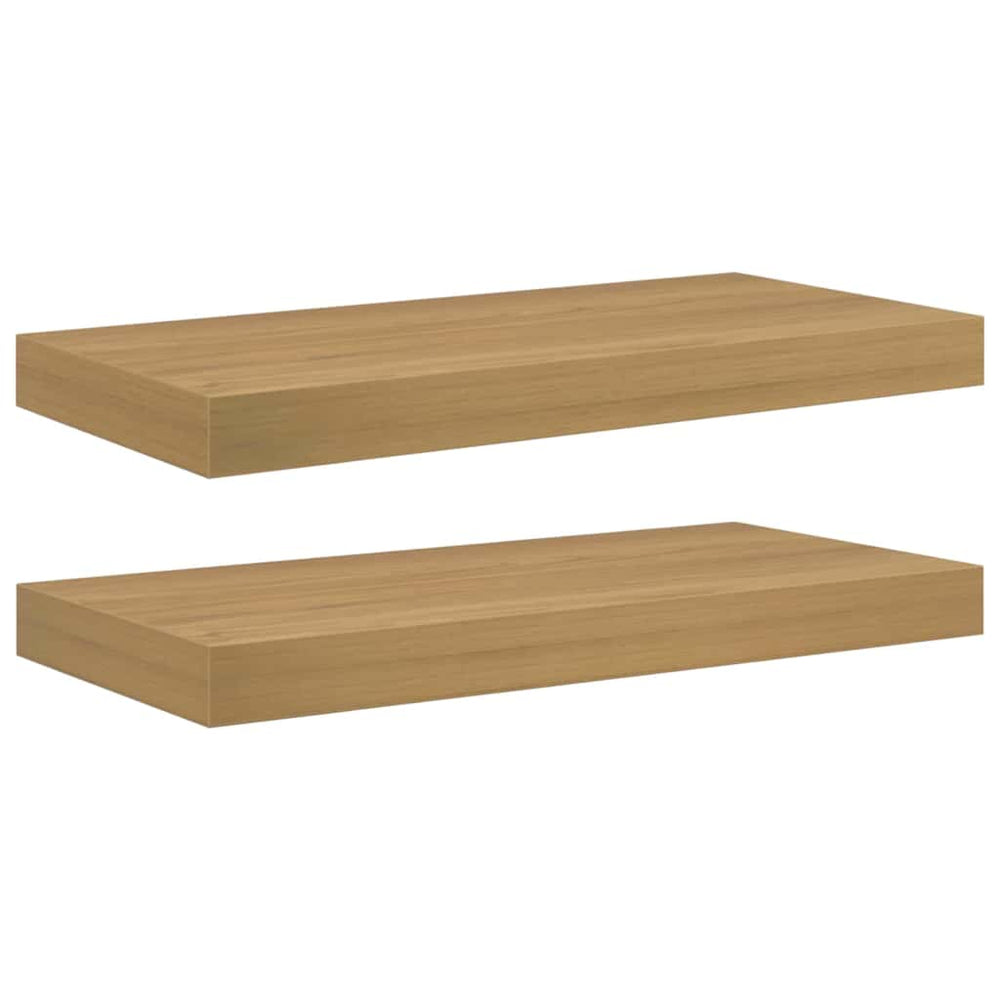 Wandregal Braun 2er Set 50x23x4 cm