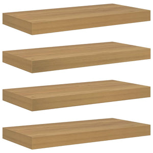Wandregal Braun 4er Set 50x23x4 cm