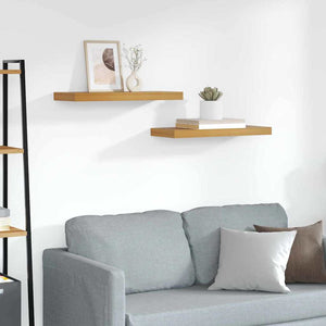 Wandregal Braun 60x23 cm 2er Set