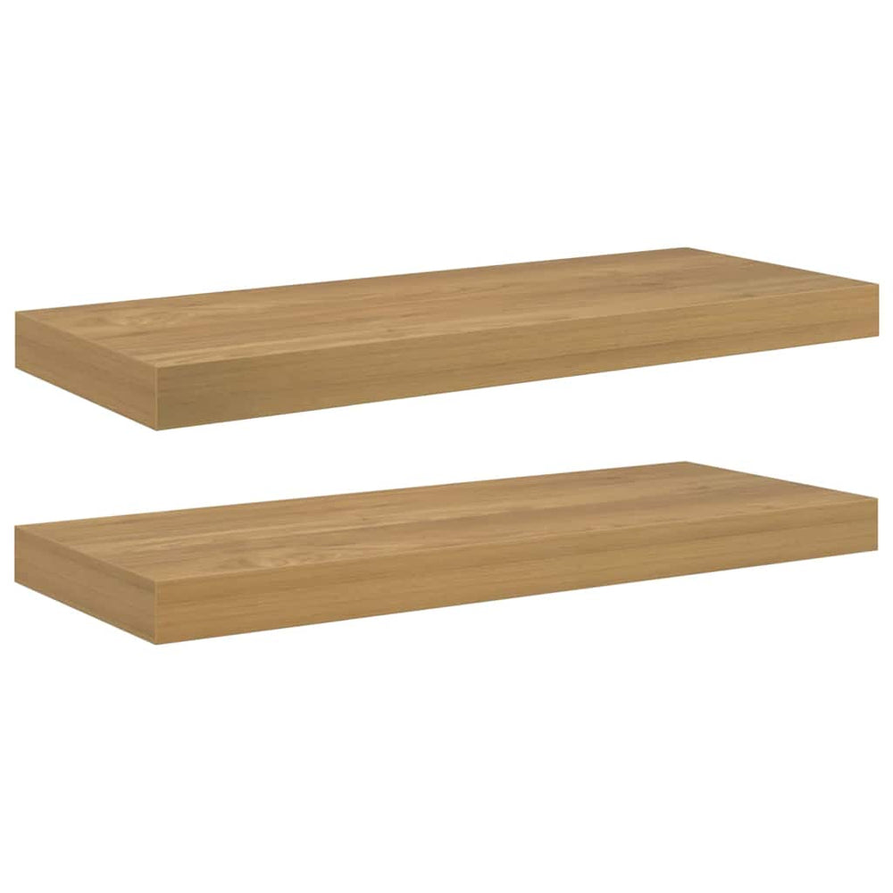 Wandregal Braun 60x23 cm 2er Set