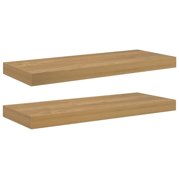 Wandregal Braun 60x23 cm 2er Set