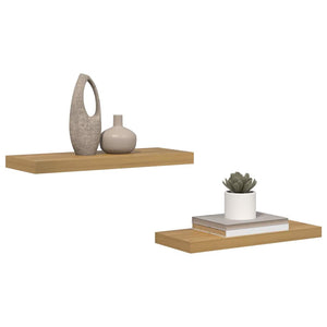 Wandregal Braun 60x23 cm 2er Set