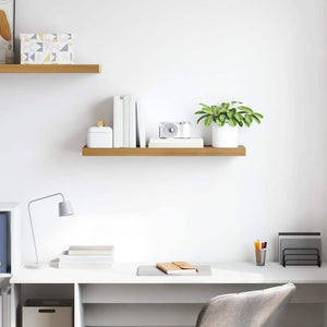 Wandregal Braun 80 cm Holz