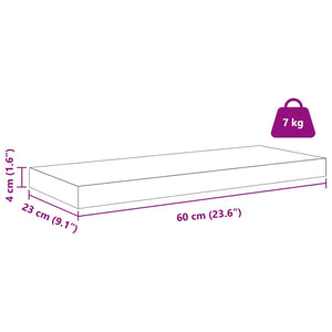 Wandregal Weiß Marmor 60 cm