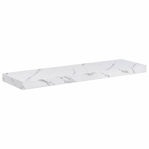 vidaXL Étagère murale 4 pcs Blanc marbre 80 x 23,5 x 4 cm Bois d'ingénierie