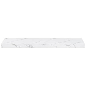 Wandregal Weiß Marmor 90 cm 2er Set