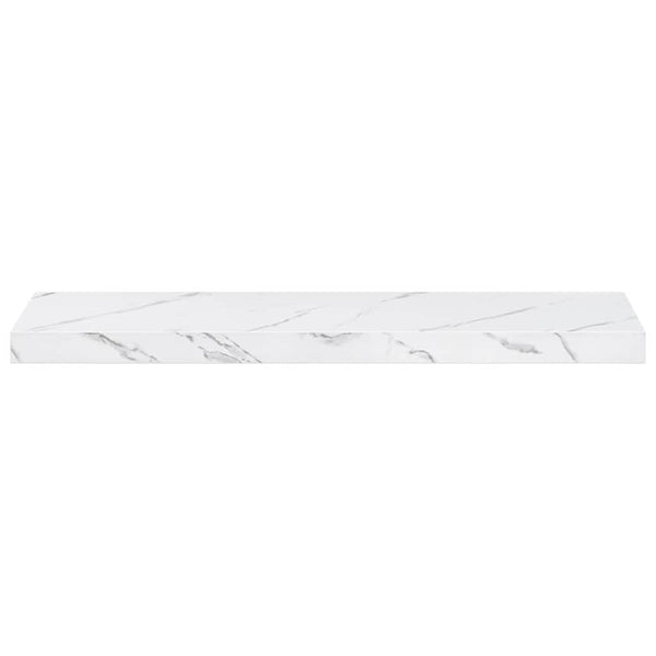 Wandregal Weiß Marmor 90 cm 2er Set