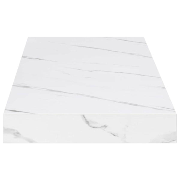 vidaXL Étagère murale 4 pcs Blanc Marbre 90 x 23,5 x 4 cm Bois d'ingénierie
