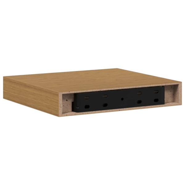 Beige Wandregal, 4er Set