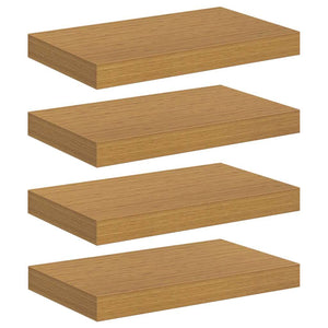 Beige Wandregale, 4er Set