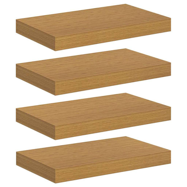 Beige Wandregale, 4er Set