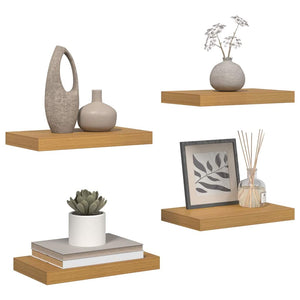 Beige Wandregale, 4er Set